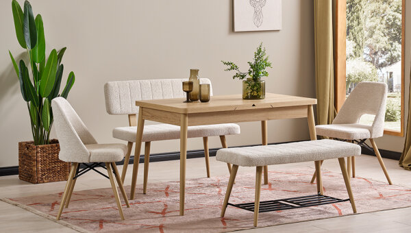 74*120 Kelebek Benchli Masa Takımı - 