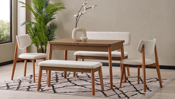 74*120 Kelebek Benchli Masa Takımı - 