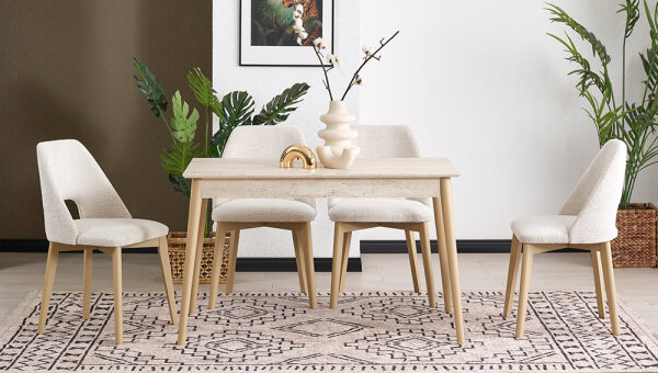 75*120 Ortadan Açılan Masa Takımı - 