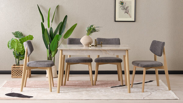 75*120 Ortadan Açılan Masa Takımı - 