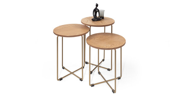 Maya Meşe Zigon Sehpa - 